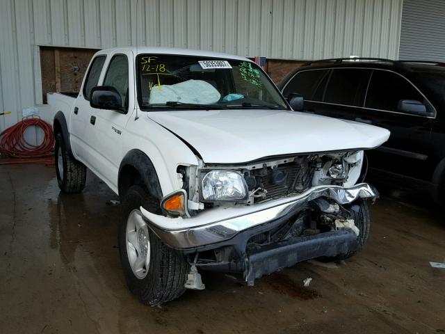 5TEGN92N61Z856420 - 2001 TOYOTA TACOMA DOU WHITE photo 1