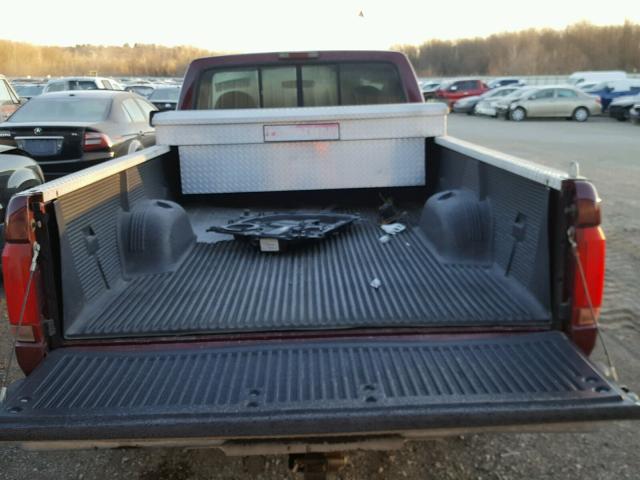 1FTEF14N1TLB07500 - 1996 FORD F150 MAROON photo 6