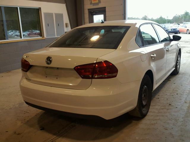 1VWAP7A39CC072767 - 2012 VOLKSWAGEN PASSAT S WHITE photo 4