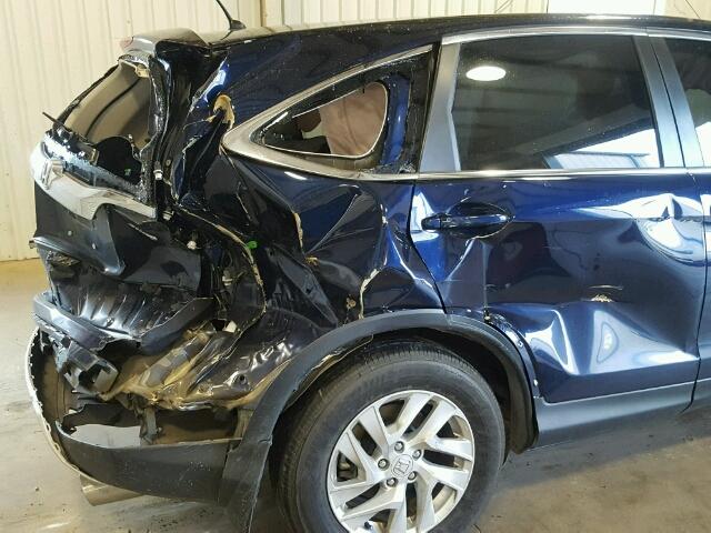 5J6RM4H56FL011704 - 2015 HONDA CR-V EX BLUE photo 9