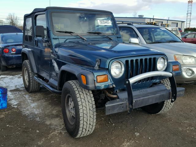 1J4FY29P0VP529746 - 1997 JEEP WRANGLER / TEAL photo 1