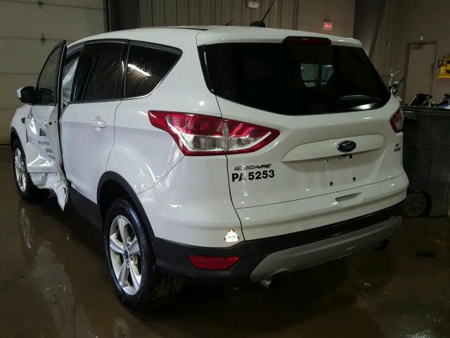 1FMCU9GX3EUC61644 - 2014 FORD ESCAPE SE WHITE photo 3