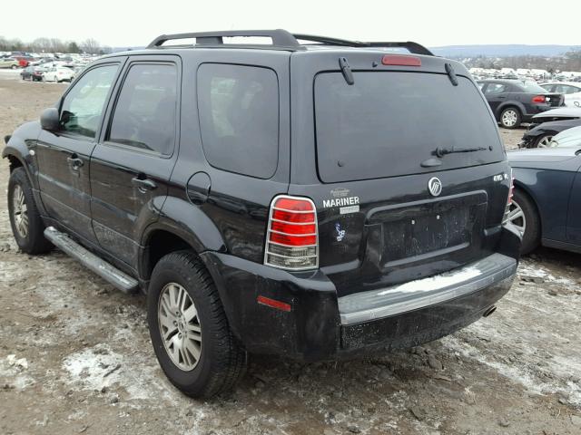 4M2CU57145DJ24876 - 2005 MERCURY MARINER BLACK photo 3