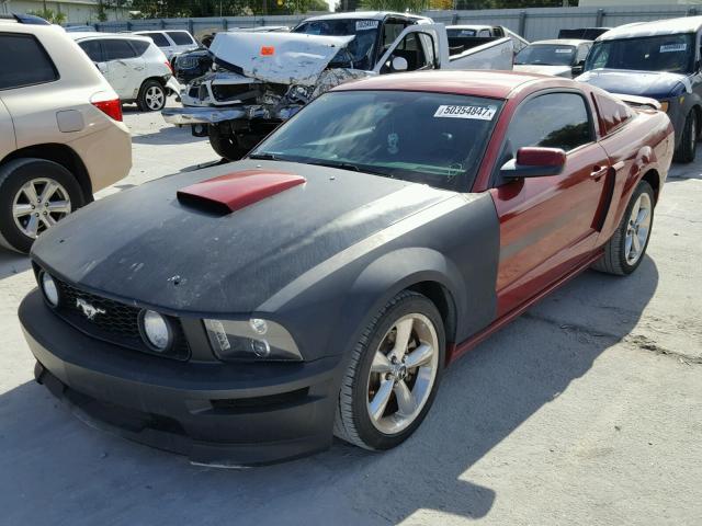 1ZVHT82H885159971 - 2008 FORD MUSTANG GT RED photo 2