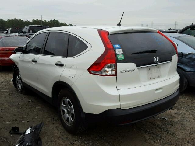 5J6RM3H34EL032669 - 2014 HONDA CR-V LX WHITE photo 3