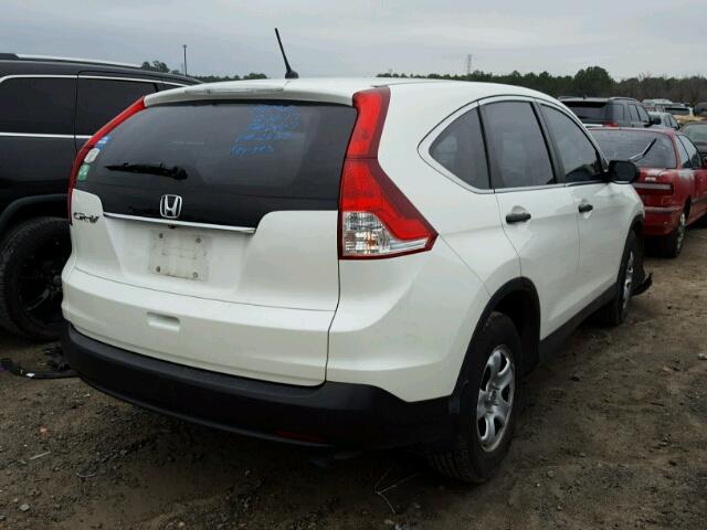 5J6RM3H34EL032669 - 2014 HONDA CR-V LX WHITE photo 4