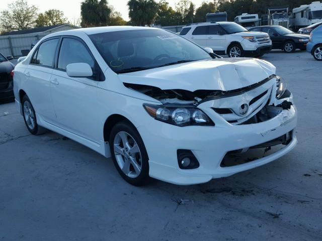 2T1BU4EEXBC694794 - 2011 TOYOTA COROLLA BA WHITE photo 1