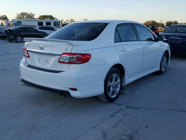 2T1BU4EEXBC694794 - 2011 TOYOTA COROLLA BA WHITE photo 4