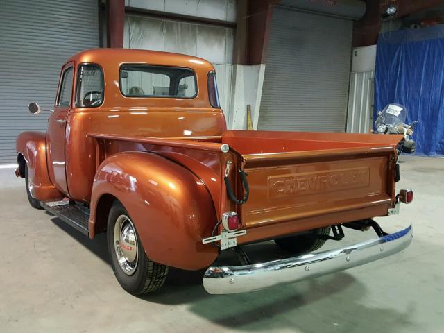 JBA174681 - 1951 CHEVROLET PICKUP ORANGE photo 3