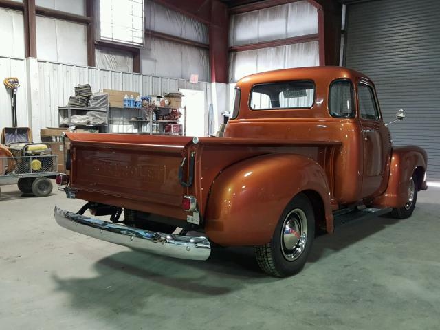 JBA174681 - 1951 CHEVROLET PICKUP ORANGE photo 4