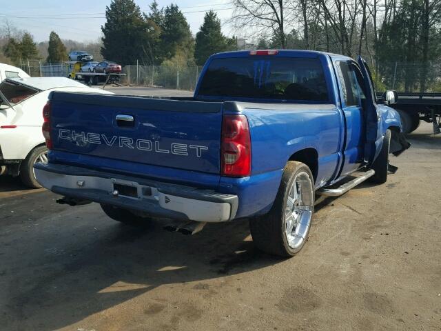 2GCEC19XX31278254 - 2003 CHEVROLET SILVERADO BLUE photo 4