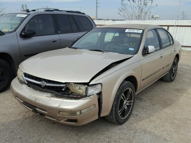 JN1CA21DXVM510527 - 1997 NISSAN MAXIMA GLE GOLD photo 2