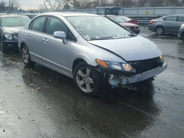 1HGFA16816L074465 - 2006 HONDA CIVIC EX SILVER photo 1