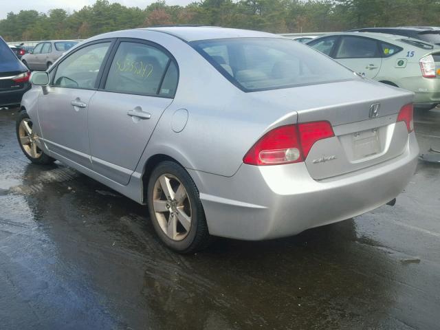 1HGFA16816L074465 - 2006 HONDA CIVIC EX SILVER photo 3