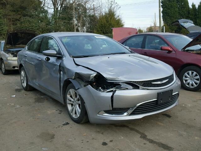 1C3CCCAB3FN691384 - 2015 CHRYSLER 200 LIMITE GRAY photo 1