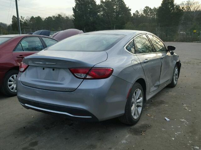 1C3CCCAB3FN691384 - 2015 CHRYSLER 200 LIMITE GRAY photo 4