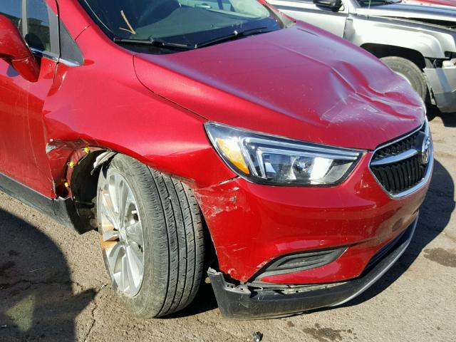 KL4CJASB0HB030415 - 2017 BUICK ENCORE PRE RED photo 9