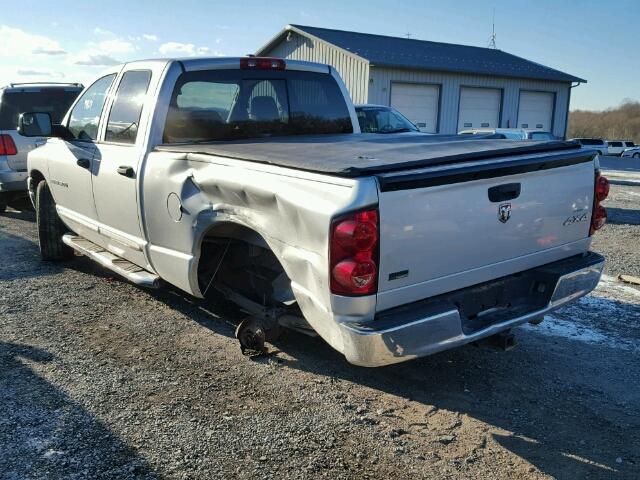 1D7HU18P97J566344 - 2007 DODGE RAM 1500 S SILVER photo 3