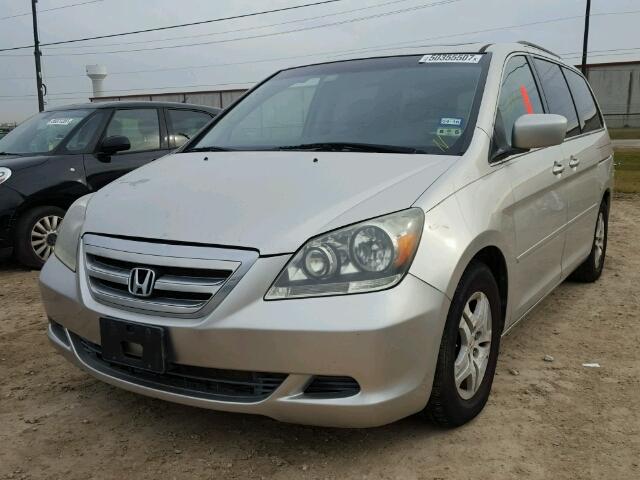 5FNRL38717B092880 - 2007 HONDA ODYSSEY EX SILVER photo 2