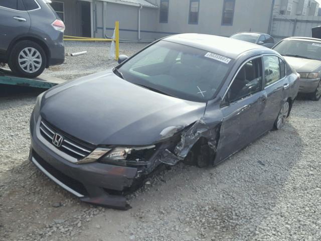 1HGCR2F72DA194471 - 2013 HONDA ACCORD EX GRAY photo 2