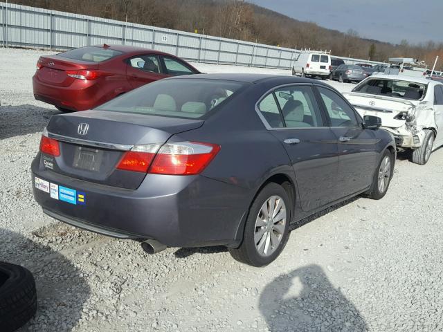 1HGCR2F72DA194471 - 2013 HONDA ACCORD EX GRAY photo 4