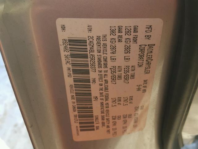 2C4GM48L05R258377 - 2005 CHRYSLER PACIFICA SILVER photo 10