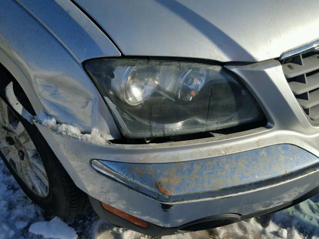 2C4GM48L05R258377 - 2005 CHRYSLER PACIFICA SILVER photo 9