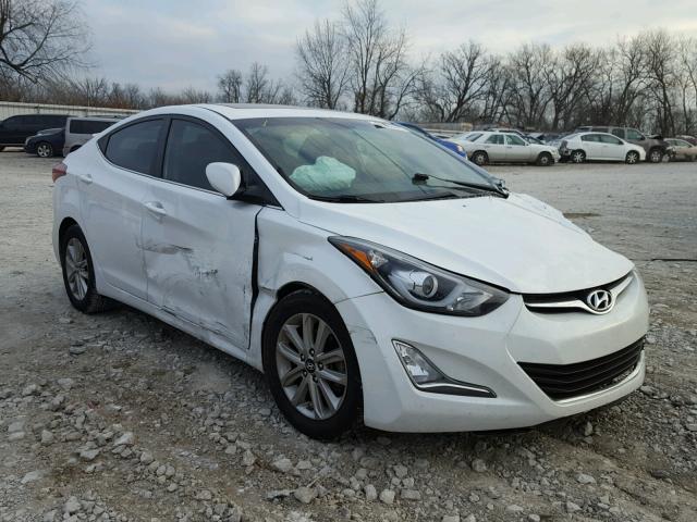 5NPDH4AE5FH600004 - 2015 HYUNDAI ELANTRA SE WHITE photo 1