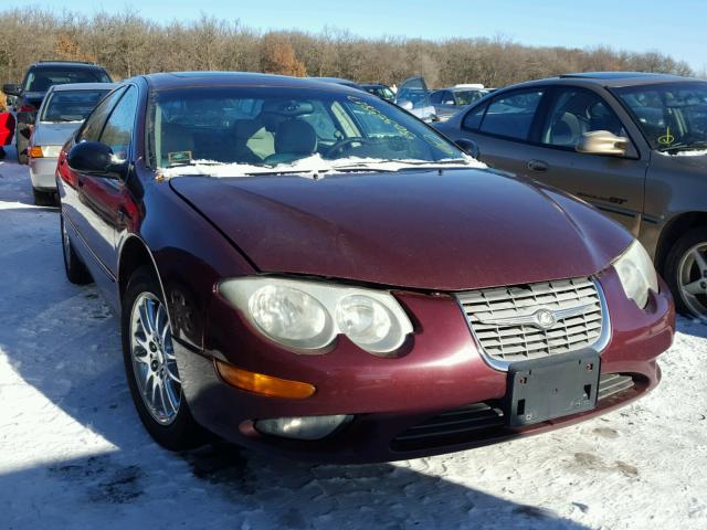 2C3HE66G62H141671 - 2002 CHRYSLER 300M BURGUNDY photo 1