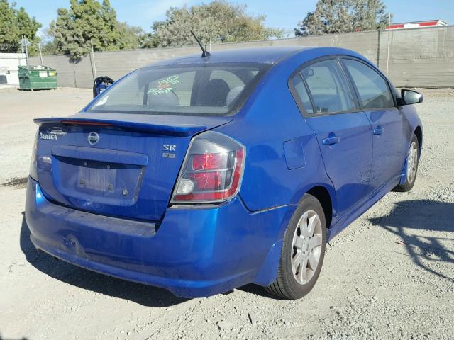 3N1AB61E49L696344 - 2009 NISSAN SENTRA 2.0 BLUE photo 4