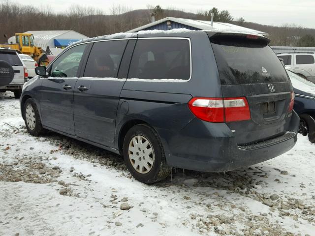 5FNRL38255B098389 - 2005 HONDA ODYSSEY LX GRAY photo 3