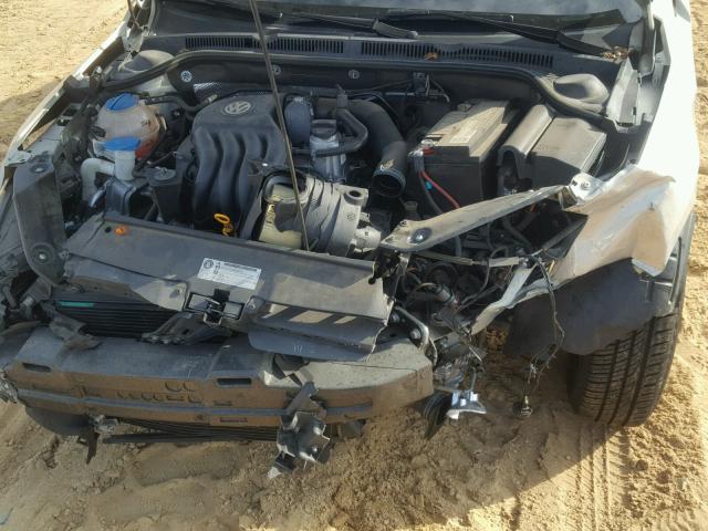 3VW2K7AJ1CM313365 - 2012 VOLKSWAGEN JETTA BASE 银色 照片 7