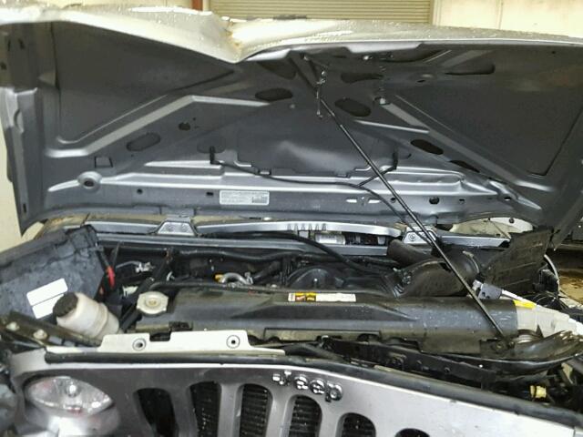 1C4AJWAG6EL205991 - 2014 JEEP WRANGLER S GRAY photo 7