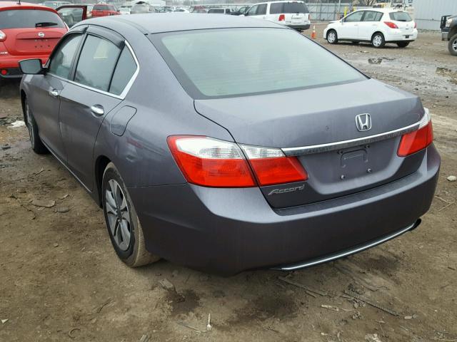 1HGCR2F39EA046364 - 2014 HONDA ACCORD LX CHARCOAL photo 3