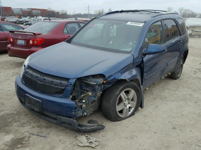 2CNDL73F876119610 - 2007 CHEVROLET EQUINOX LT BLUE photo 2