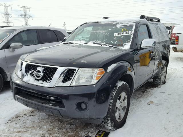 5N1AR18U98C656226 - 2008 NISSAN PATHFINDER BLACK photo 2