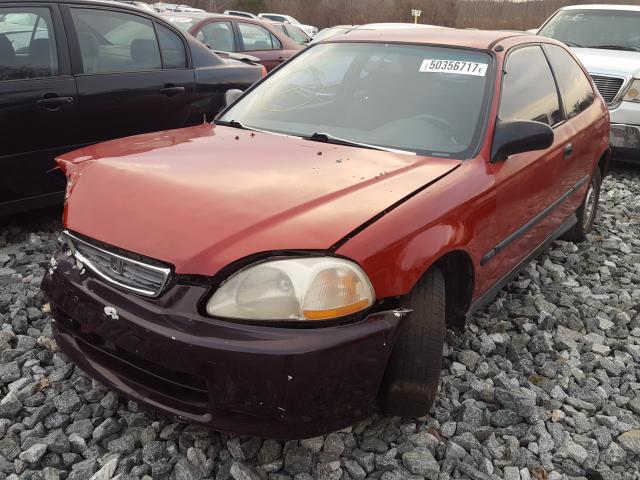 2HGEJ6424TH117356 - 1996 HONDA CIVIC CX RED photo 2