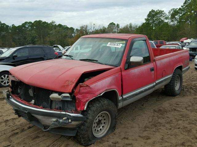 1GTFK24K5RZ570872 - 1994 GMC SIERRA K25 RED photo 2