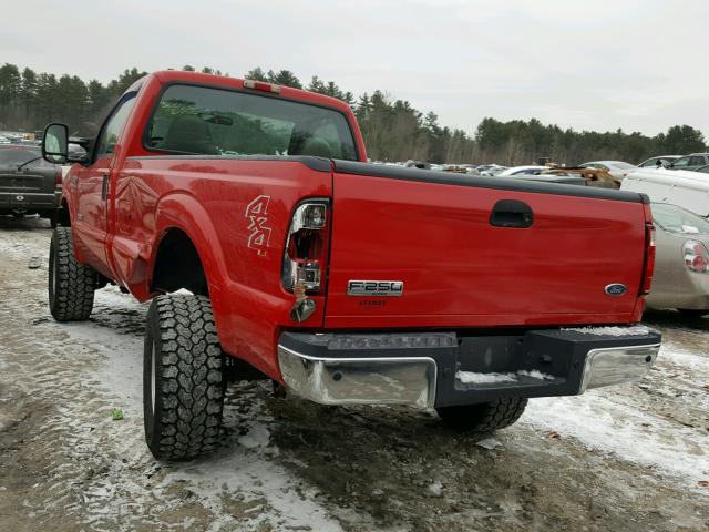 1FTSF21P16EA63747 - 2006 FORD F250 SUPER RED photo 3