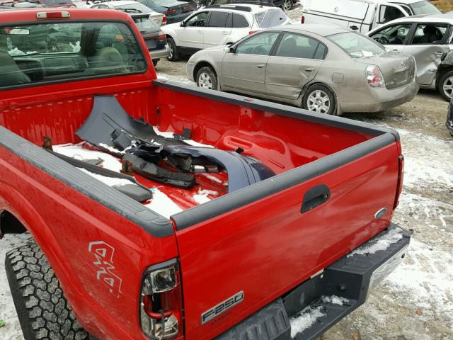 1FTSF21P16EA63747 - 2006 FORD F250 SUPER RED photo 6