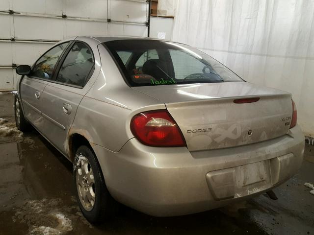 1B3ES56CX5D206250 - 2005 DODGE NEON SXT SILVER photo 3