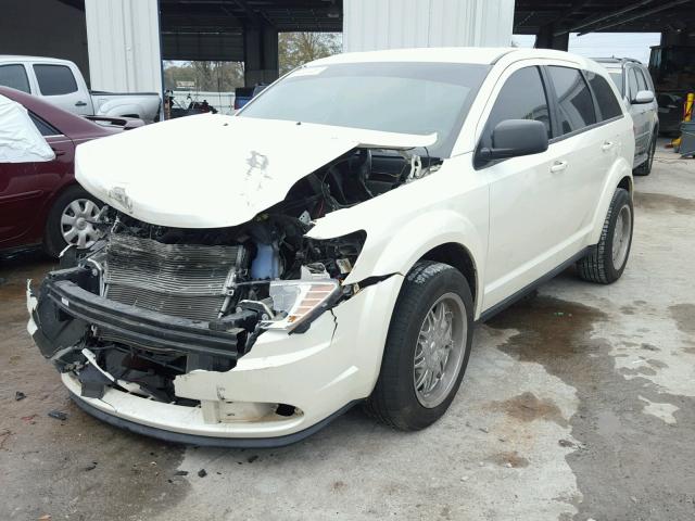 3C4PDCABXET117552 - 2014 DODGE JOURNEY SE WHITE photo 2