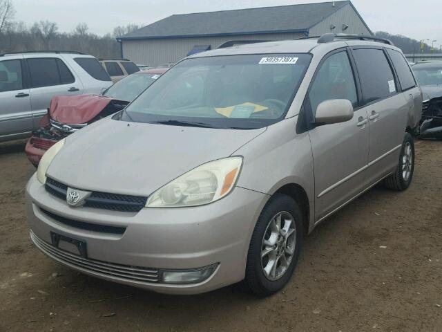 5TDZA22C35S272134 - 2005 TOYOTA SIENNA XLE TAN photo 2