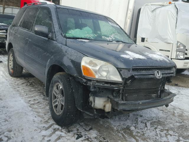 2HKYF18514H503195 - 2004 HONDA PILOT EXL CHARCOAL photo 1