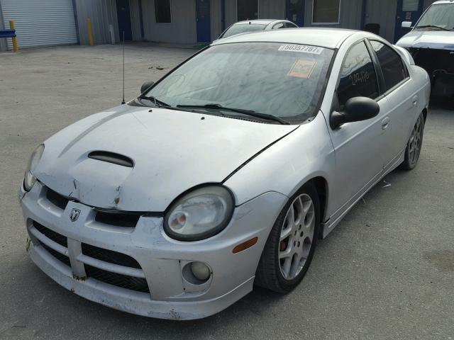 1B3ES66S05D106008 - 2005 DODGE NEON SRT-4 SILVER photo 2