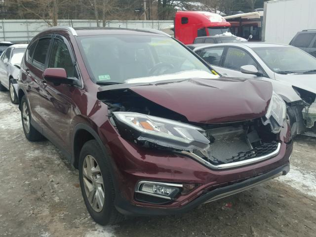 5J6RM4H71FL081807 - 2015 HONDA CR-V EXL BURGUNDY photo 1