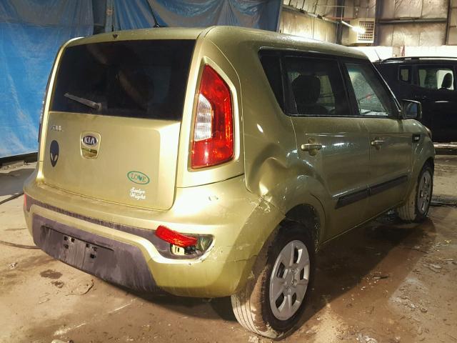 KNDJT2A51C7450205 - 2012 KIA SOUL GREEN photo 4