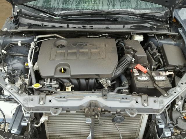 2T1BURHE7FC229825 - 2015 TOYOTA COROLLA L GRAY photo 7