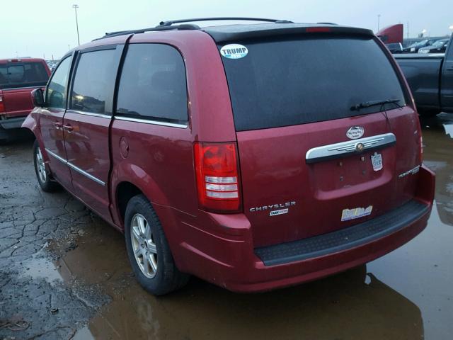 2A4RR5D17AR315781 - 2010 CHRYSLER TOWN & COU BURGUNDY photo 3