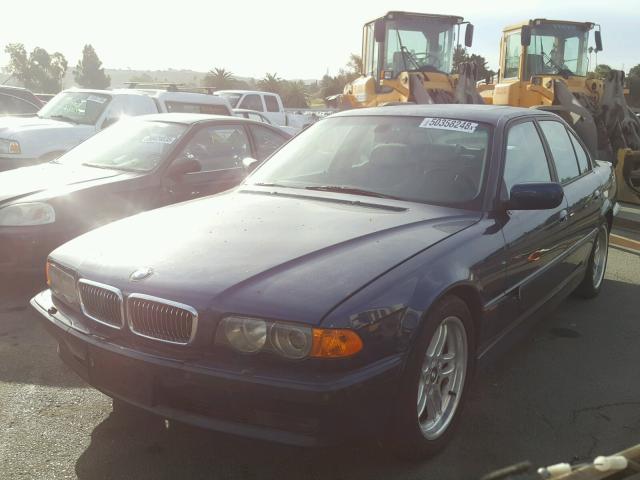 WBAGG8343YDN80675 - 2000 BMW 740 I AUTO BLUE photo 2